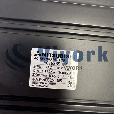 Mitsubishi HC153BS-SZ AC SERVO MOTOR WITHOUT THE ENCODER 1.5KW 3000RPM NEW