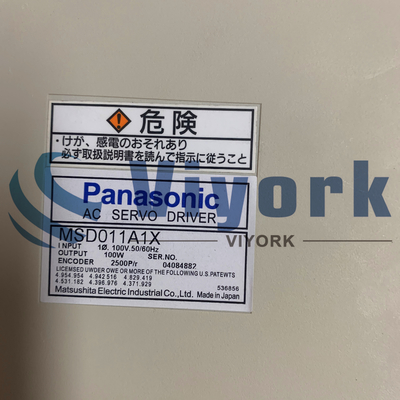 Panasonic MSD011A1X AC SERVO DRIVER 1PH 100VAC INPUT 100W OUTPUT NEW