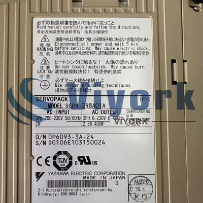 Yaskawa SGDV-2R8A01A SERVO DRIVE 230 VAC 50/60 HZ 400 W 2.8 AMP NEW