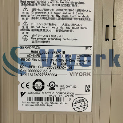 Yaskawa SGDV-2R8A01B SERVO DRIVE 230 VAC 50/60 HZ 400 W 2.8 AMP NEW